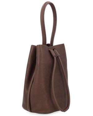 Uma Wang Leather Bucket Bag Handbags - Brown