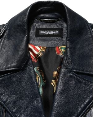 Dolce & Gabbana Leather Jackets - Black