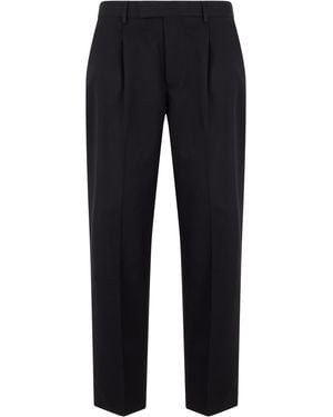 ZEGNA Pants Cotton-Linen - Blue