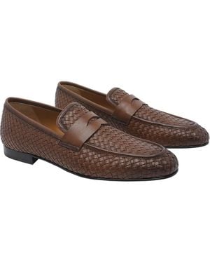 Stuart Weitzman Flat Shoes Calf Leather/Leather Sole - Brown