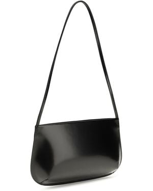 Faune Bra Brushed Leather Shoulder Bag Calf Bos Taurus - Black