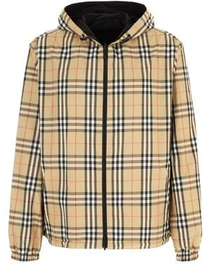 Burberry Printed Polyester Reversible Jacket - Metallic