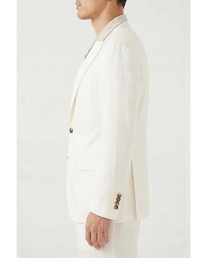 Brunello Cucinelli Silk Blazer Clothing - White