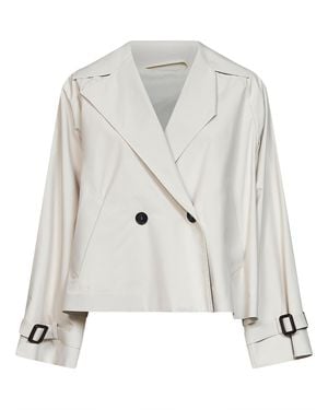 Weekend by Maxmara Short Trench Coat Wkdboero Polyester Bomber Jackets - White