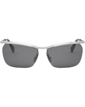 Celine Sunglasses Square Semi Rim, Frame And Lens Cl40307U30N - Grey