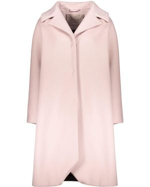 Herno Wool-Cashmere Blend Coat - Pink