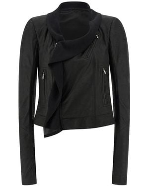 Rick Owens Leather Jacket - Black