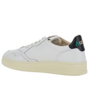 Autry Sneaker Medalist Low With Leather Details - White