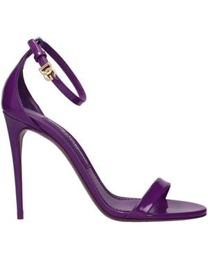 Dolce & Gabbana Sandals Leather - Purple