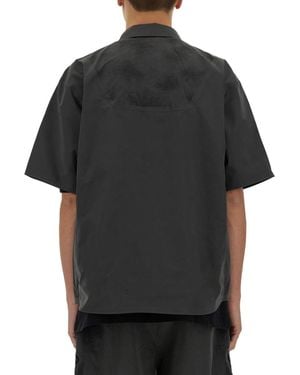 Alpha Industries Laser Cut Short Sleeve Shirt Polyester - Black