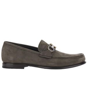 Ferragamo Loafers Avril Leather Calf - Gray