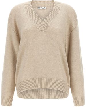 Brunello Cucinelli Cashmere Cardigan Clothing - Natural