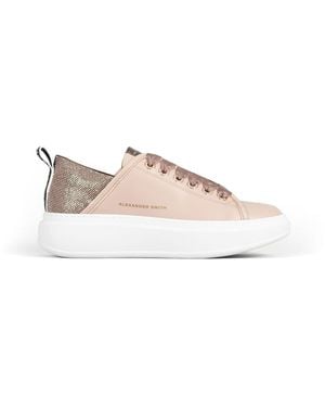 Alexander Smith Wembley Trainer Powder Leather - Pink