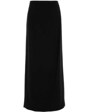 Fendi Stretch Cady Skirt Wool - Black