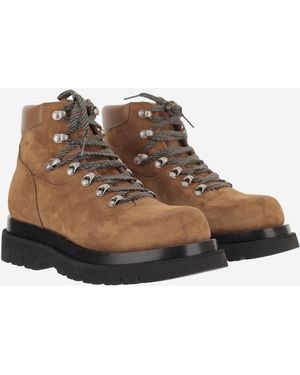 Bottega Veneta Hiking Boots Suede Leather - Brown