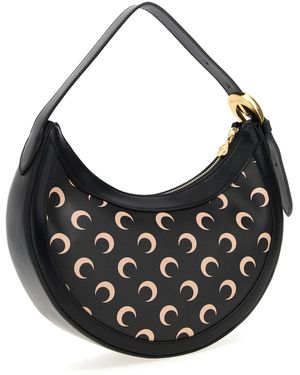 Marine Serre Moon Canvas Eclips Shoulder Bags in Black | Lyst