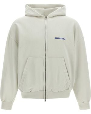 Balenciaga Back Hoodie - Grey