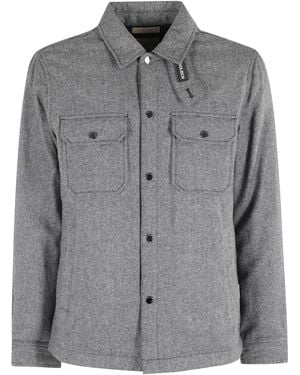Woolrich Wool Check Alaskan Shirt Jacket - Grey