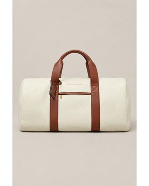 Brunello Cucinelli Leather Duffle Bag - Natural