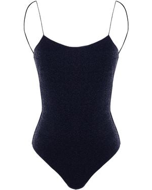 Oséree Lumiere Lurex Maillot - Blue