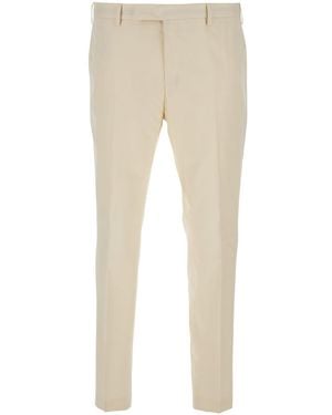 PT Torino Slim Tailored Trousers - Natural