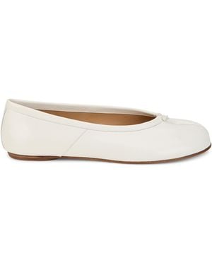 Maison Margiela Ballerina Shoes Tabi Calfskin - White