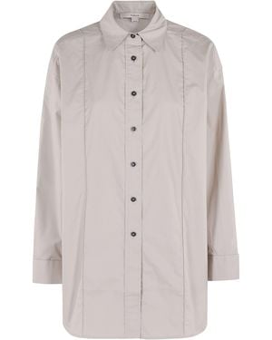 Remain Oversize Pintuck Cotton Camicia - Grey
