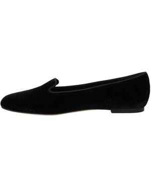 Dolce & Gabbana Elegant Silk-Blend Loafers - Black