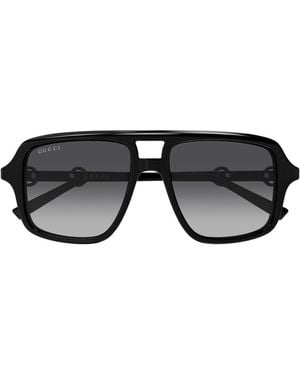 Gucci Gucci Gg2052S Linea Sign 011 Sunglasses - Black