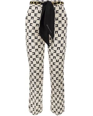 Elisabetta Franchi Trouser - White