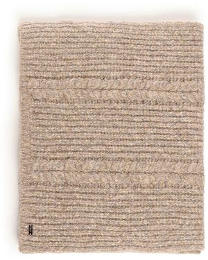 Fay Melange Alpaca Scarf - Natural