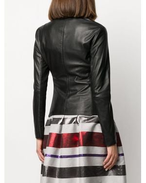Emporio Armani Leather Jacket - Black