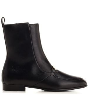 Ferragamo New Vara Plate Boot - Black