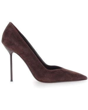 Paris Texas Pumps Lidia Suede Goat Leather - Brown