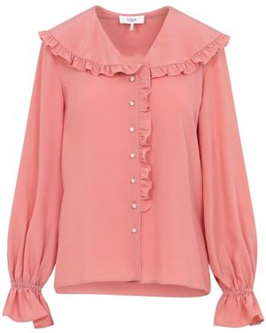 Chloé Chloé Silk Blouse, With Pearl Buttons - Pink