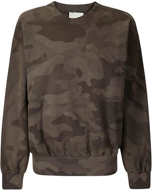 Aries Aged Camo Sweat - Grey