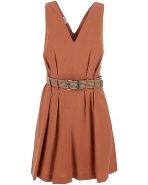 Brunello Cucinelli Abito Donna Dress - Brown