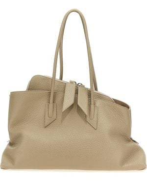 The Attico La Passeggiata Medium Shoulder Bags - Natural