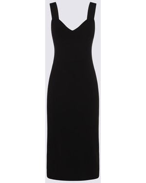 Max Mara Viscose Midi Dress - Black
