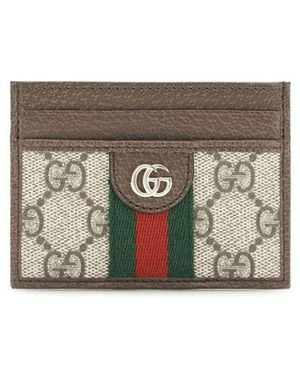 Gucci Fabric Cardholder - Grey