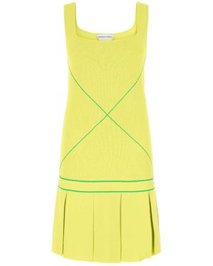 Bottega Veneta Acid Viscose Blend Dress - Yellow