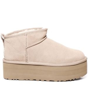 UGG Classic Ultra Mini Platform Boots - White