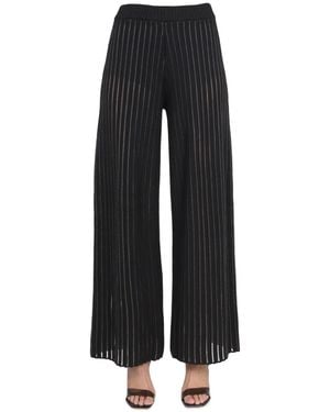 Fabiana Filippi Relaxed Fit Wide Leg Trousers - Black