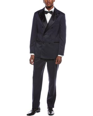 Brunello Cucinelli 2Pc Silk Suit With Pleated Pant - Blue