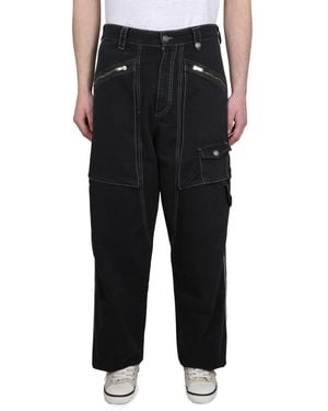 Isabel Marant Stylish Parker Trousers With Button Closure - Black