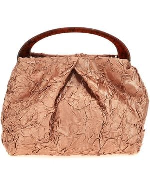 Dries Van Noten Crinkled Effect Handbag - Brown