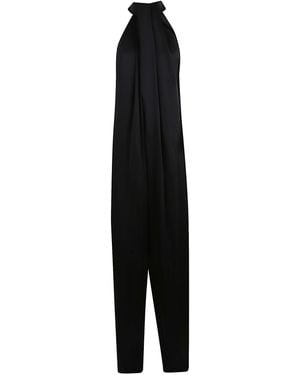 Stella McCartney Satin-Finish Halterneck Jumpsuit - Black