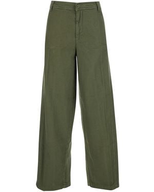 ..,merci Cotton Five-Pocket Jeans - Green