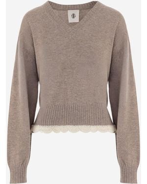 THE GARMENT Knit Sweater Como Wool-Cashmere - Natural