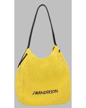 JW Anderson Shoulder Bag Beaded Small Bulb Glass - Yellow